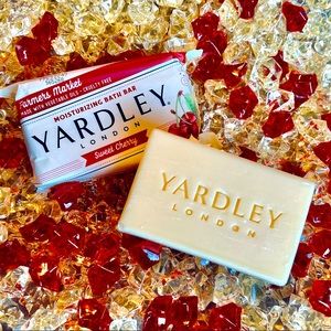 SWEET CHERRY Yardley of London Bath Soap Chunky Farmers Market 2 (two) 6oz. Bars